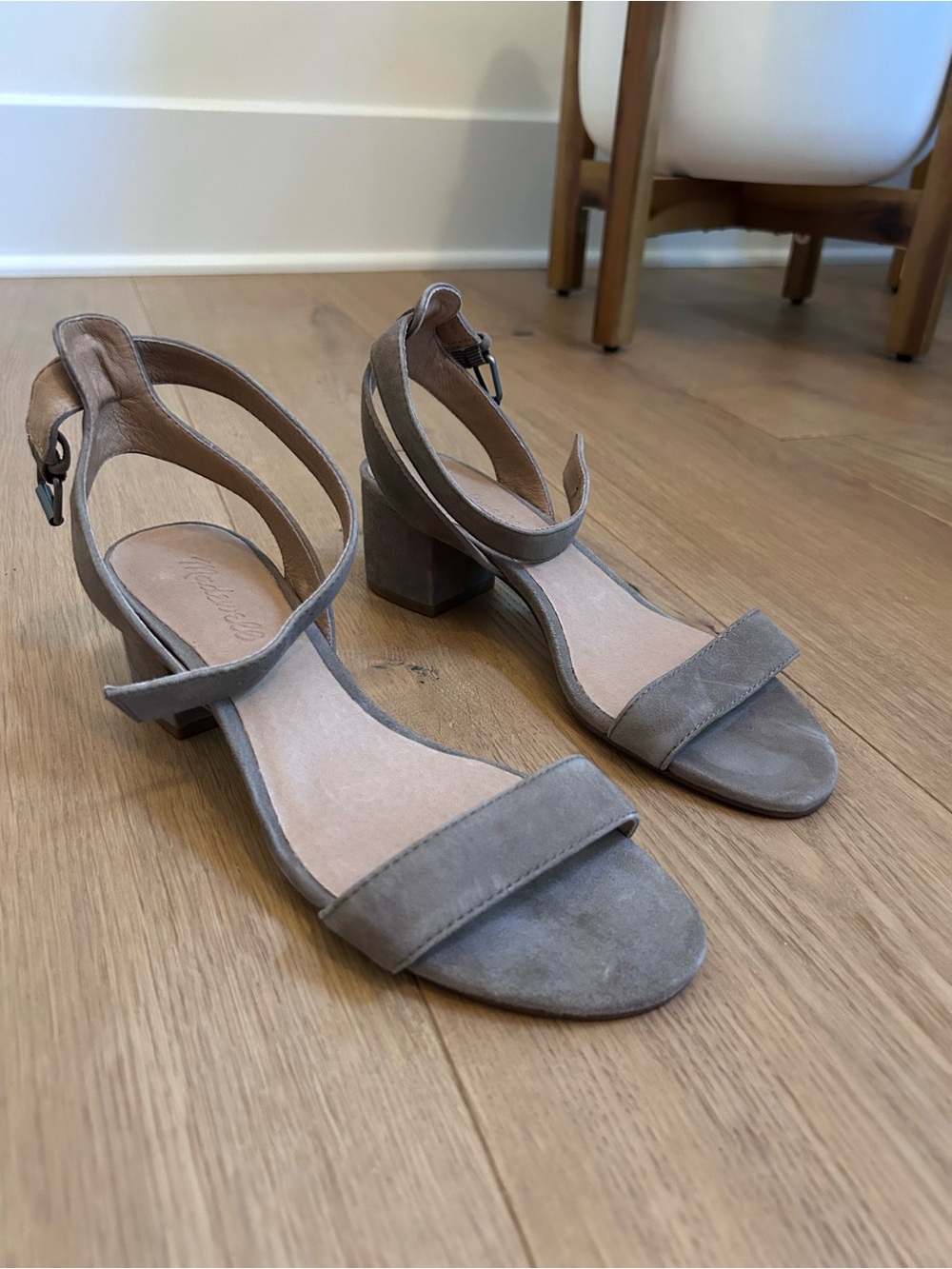 Madewell Alice Suede Ankle Strap Sandals
